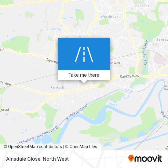 Ainsdale Close map