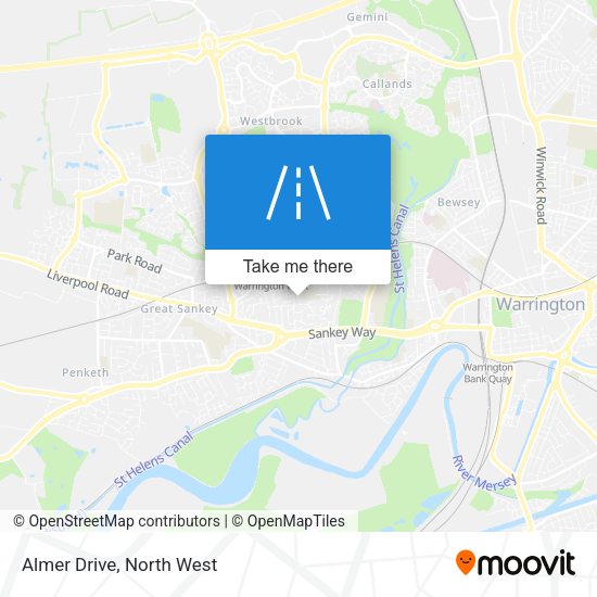 Almer Drive map