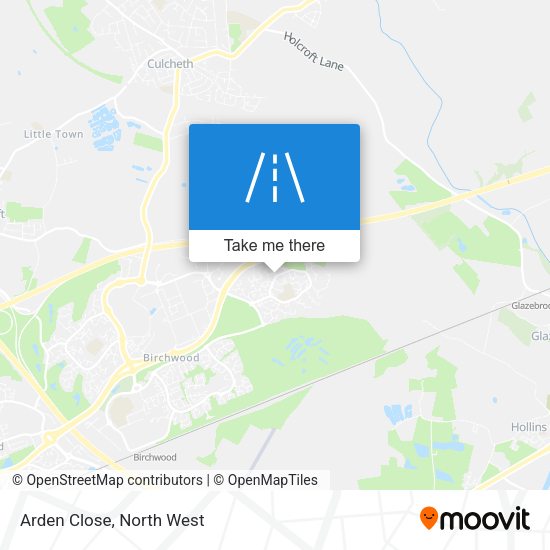 Arden Close map