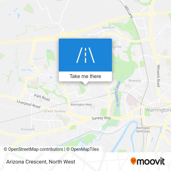 Arizona Crescent map