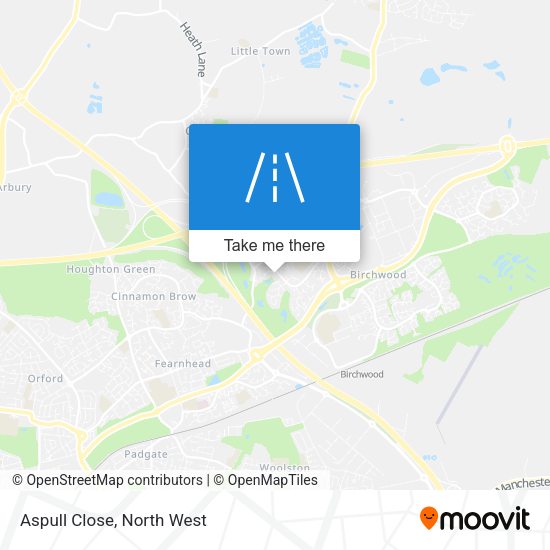 Aspull Close map