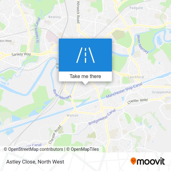 Astley Close map