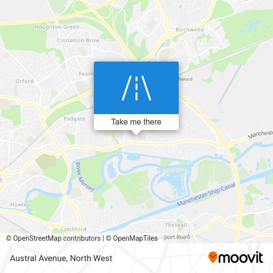 Austral Avenue map