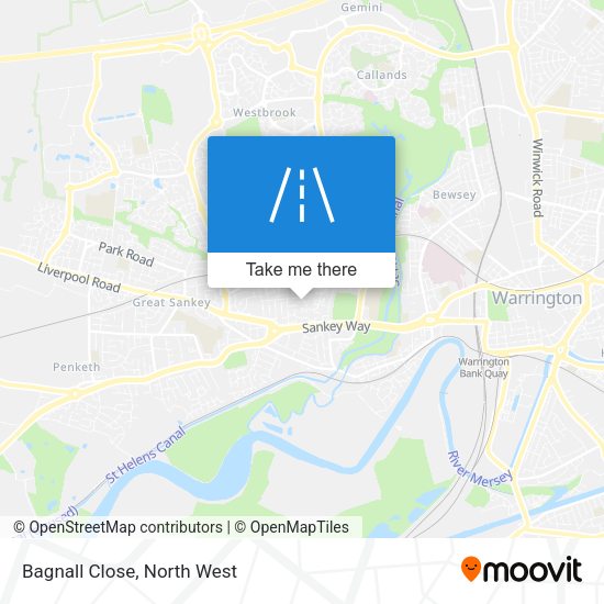 Bagnall Close map