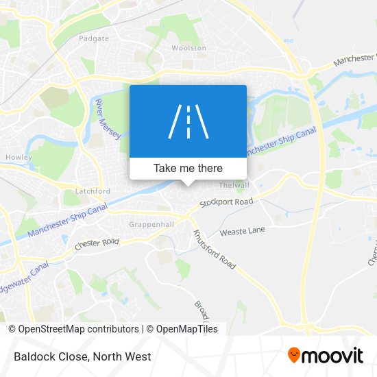 Baldock Close map