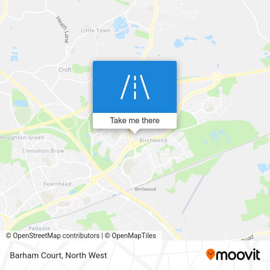 Barham Court map