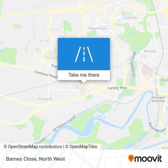 Barnes Close map