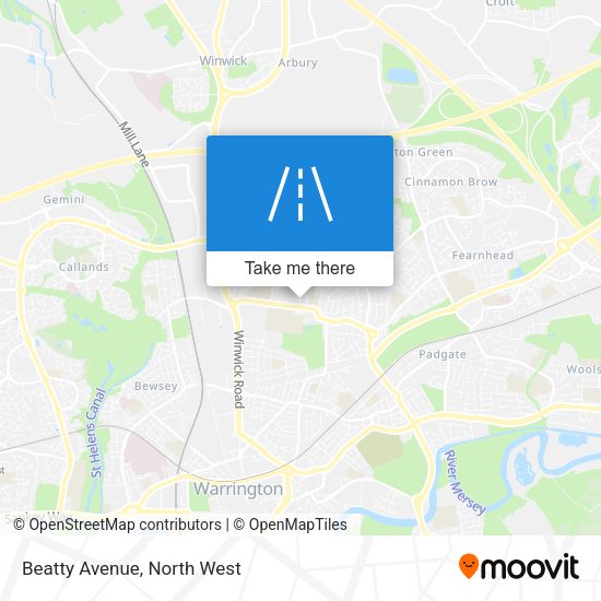 Beatty Avenue map