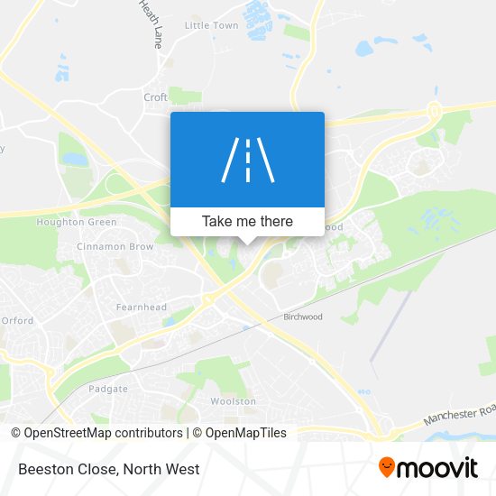Beeston Close map