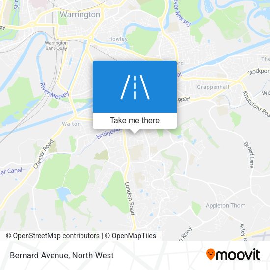 Bernard Avenue map