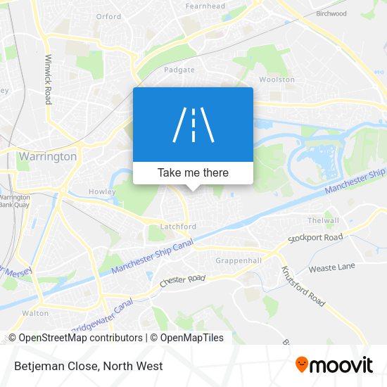 Betjeman Close map