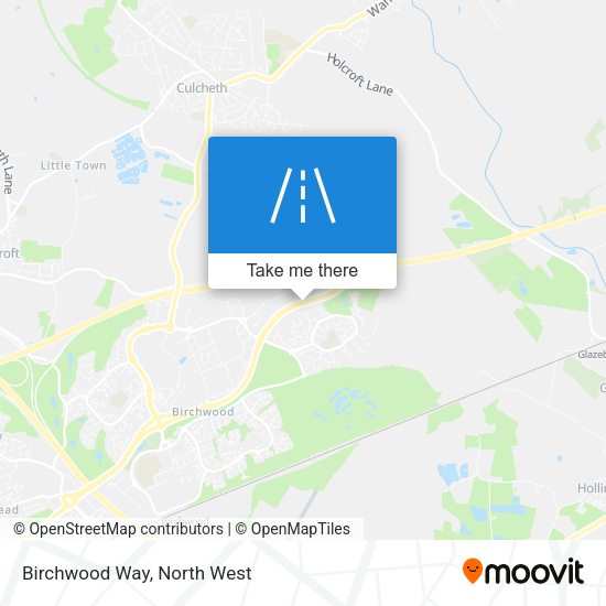 Birchwood Way map