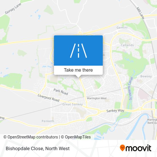 Bishopdale Close map