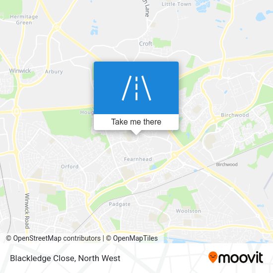 Blackledge Close map
