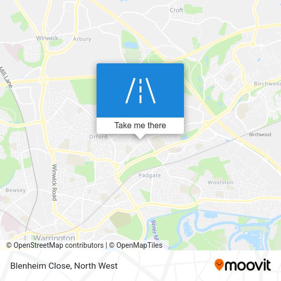 Blenheim Close map