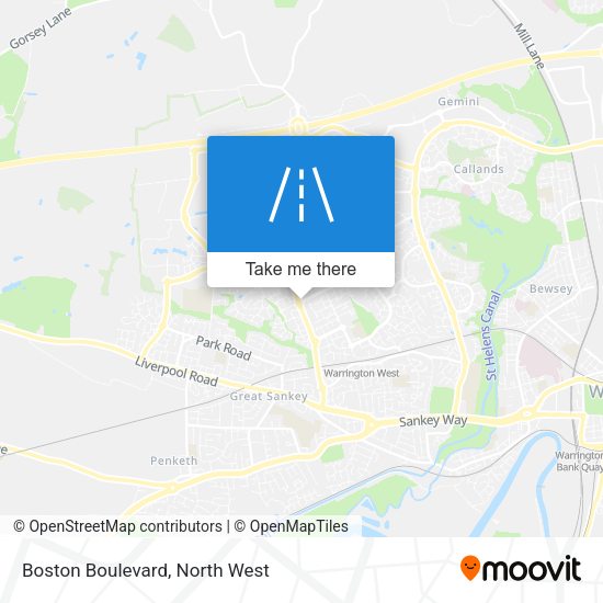 Boston Boulevard map