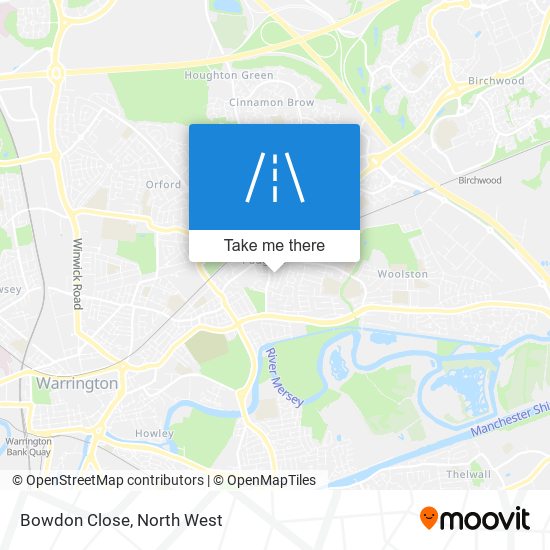 Bowdon Close map