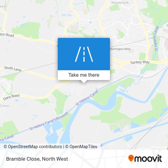Bramble Close map