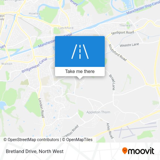Bretland Drive map