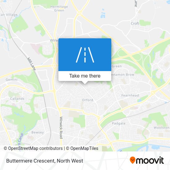 Buttermere Crescent map
