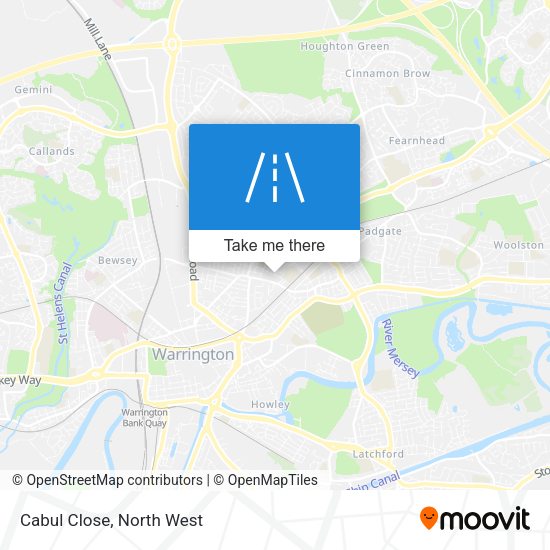Cabul Close map