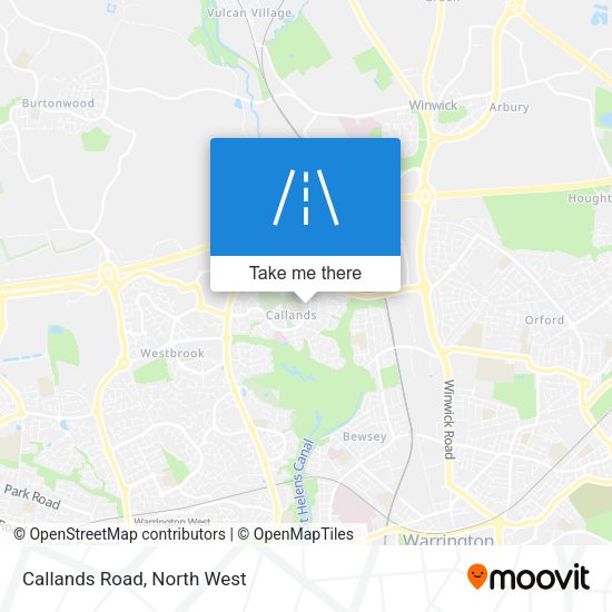 Callands Road map