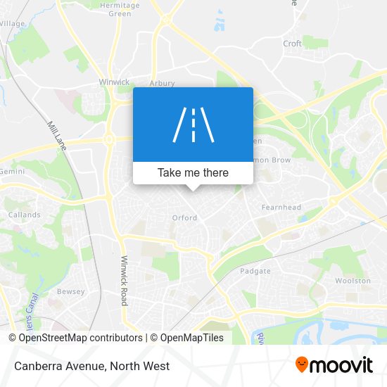 Canberra Avenue map
