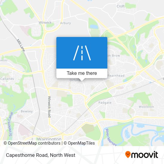 Capesthorne Road map