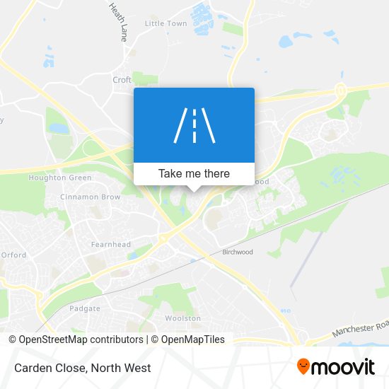 Carden Close map