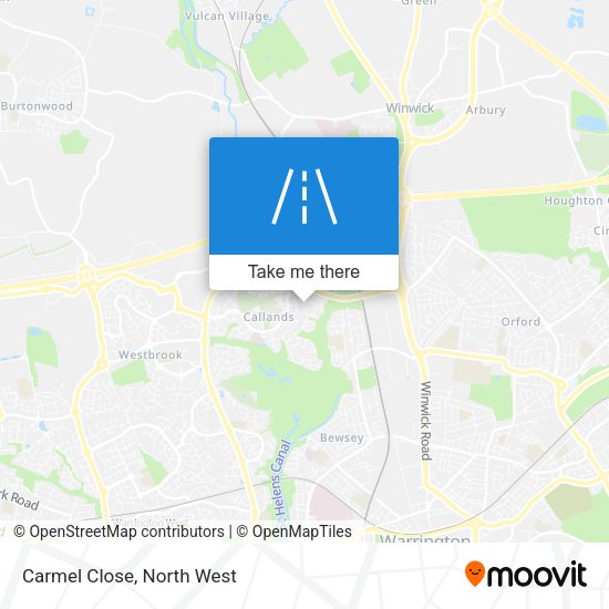 Carmel Close map
