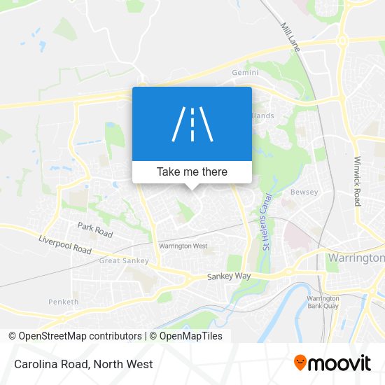 Carolina Road map