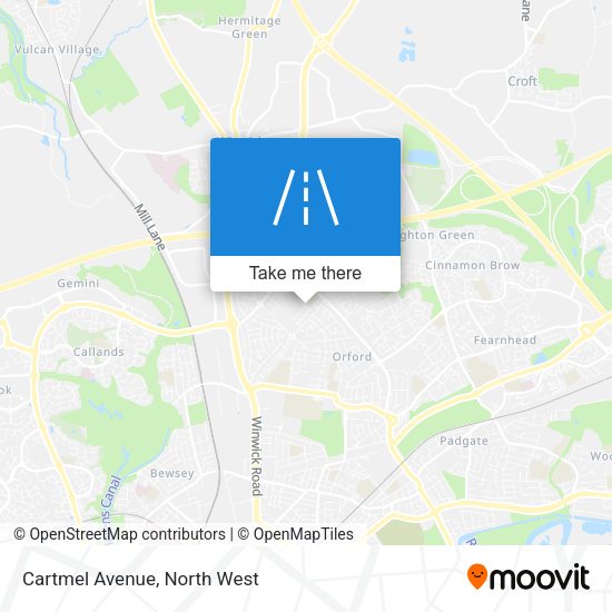Cartmel Avenue map
