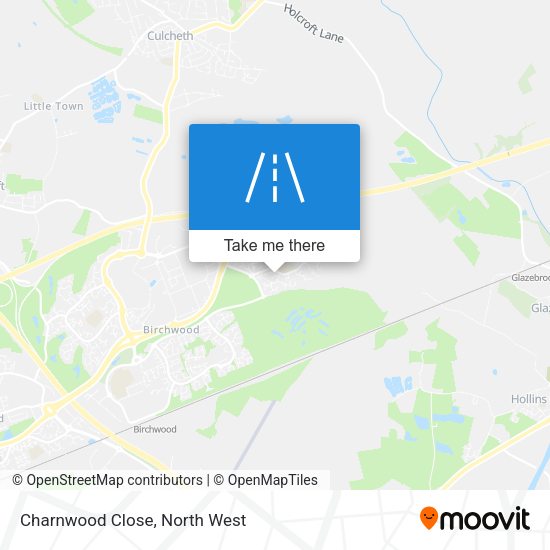 Charnwood Close map