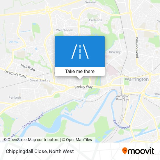 Chippingdall Close map