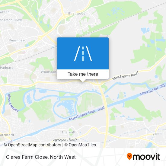 Clares Farm Close map