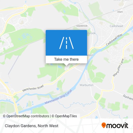 Claydon Gardens map