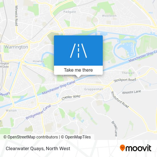Clearwater Quays map
