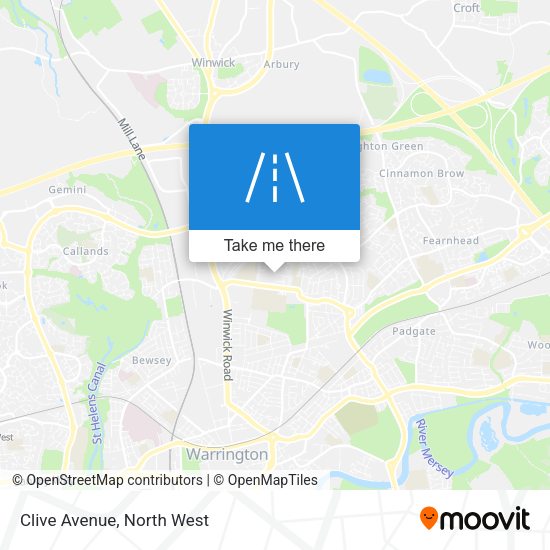 Clive Avenue map