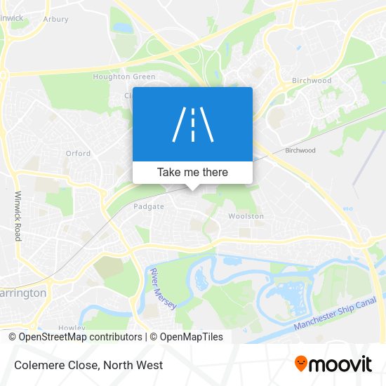 Colemere Close map