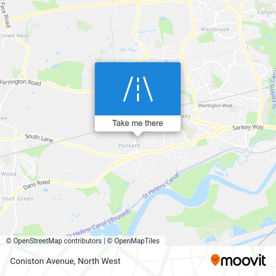 Coniston Avenue map