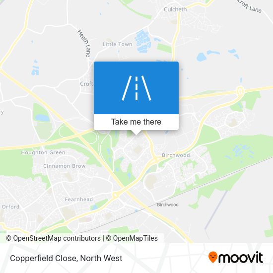 Copperfield Close map