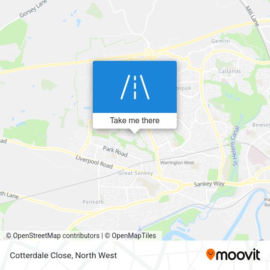 Cotterdale Close map