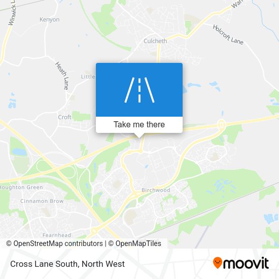 Cross Lane South map