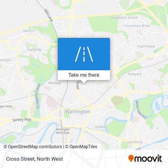 Cross Street map