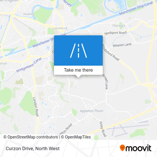 Curzon Drive map