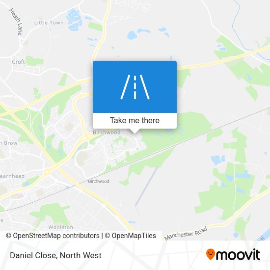 Daniel Close map
