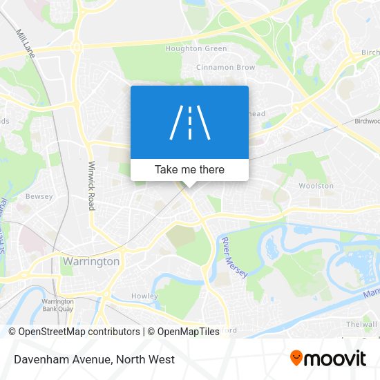 Davenham Avenue map