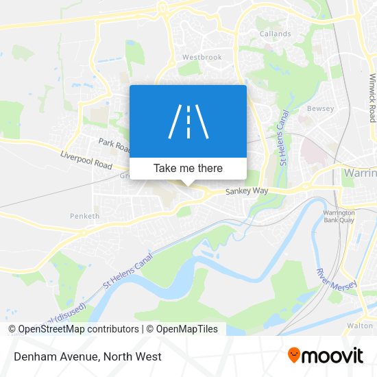 Denham Avenue map