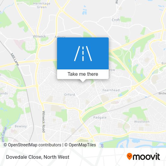 Dovedale Close map
