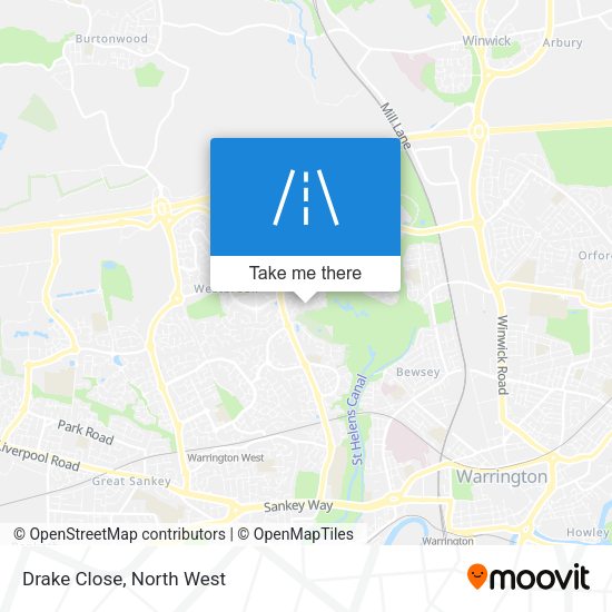 Drake Close map